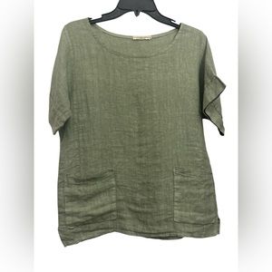 Olive Green Women's Blouse